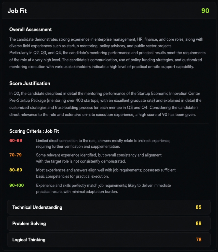 AI Video Interview Assessment